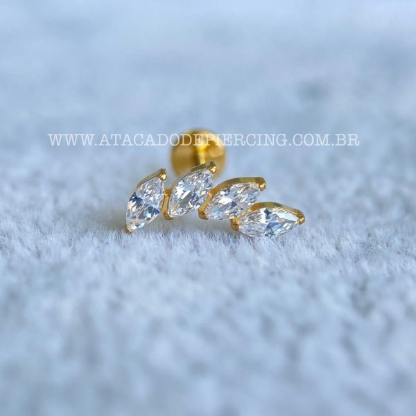 Labret Rosca Interna Titânio Cluster Zircônias - Imagem 2
